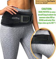 Sacroiliac Hip Belt for Women and Men That Alleviate Sciatic, Pelvic, Lower Back and Leg Pain, Stabilize SI Joint | Trochanter Belt | Anti-Slip and Pilling-Resistant (Black, Petite)