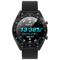 Aoile L7 Smart Watch ECG + PPG HRV Report Heart Rate Blood Pressure Monitor IP68 Waterproof Smart Bracelet Black Steel