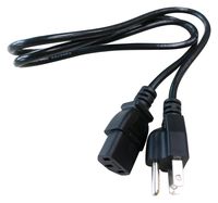 MULTICOMP, MC-172, Mains Power Cord, UL Listed, NEMA 5-15P, IEC 60320 C13, 3 ft, 914 mm, Black