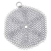 Brush Pot Net Kitchen, Stainless Steel Cleaning Net Kitchen Tool for Tableware Baking Ware Cleaner Scrubber for Pots, Pans and Bakeware(77 Circle)