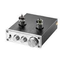 Nobsound Mini 6J1 Vacuum Tube Preamplifier Hi-Fi Stereo PreAmp Treble & Bass & Volume Control (Silver)