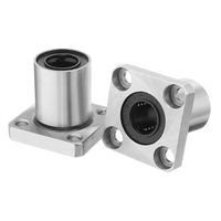 uxcell LMK12UU 12mmx21mmx30mm Flange Linear Motion Bushing Ball Bearing 2 Pcs