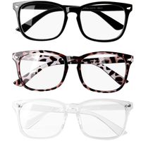 Hicdaw 3Sets Blue Light Blocking Glasses Anti Blue Ray Eyeglasses for Women Men with Gift Box Screwdrivers Glasses