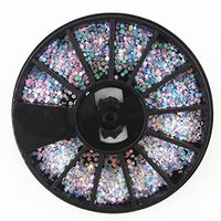 Nail Art,Putars Portable 3D Fashion Nail Art Rhinestones Glitters Acrylic Tips Decoration Manicure Wheel