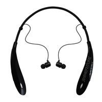 Bluetooth  Headset 4.0 Ambient Noise Cancelling Wireless Stereo Sport Headset Headphones for iPhone, Nokia, HTC, Samsung, LG, Moto, PC, iPad (Black)