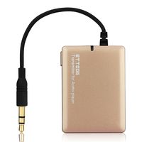 Meiego Bluetooth V2.1 3.5mm Plug Stereo Audio Wireless Transmitter Player for Headset and Speaker (Golden)