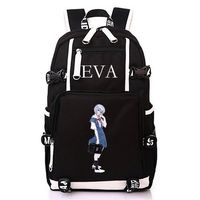 Siawasey Anime EVA Neon Genesis Evangelion Cosplay Backpack Daypack Bookbag Laptop School Bag