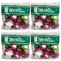 Berwick C.O. Large 4" Premium Holiday Holographic Peel N Stick, Gift Wrapping Christmas Bows (120 Bows)