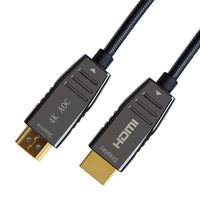 4K Optic HDMI 2.0 Cable,Conbeer High Speed 18Gbs 60Hz 4:4:4 HDMI 2.0 Fiber Optical HDMI Cord Downward Compatible with 2K/1080P/1080I/720P/48P and 3D