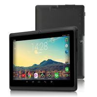 7" Tablet Google Android 6.0, Quad Core,1024x600, Dual Camera, Wi-Fi, Bluetooth,1GB/16GB,Play Store Netfilix Skype 3D Game Supported, GMS Certified with One Year Warranty,iRULU X37-Black