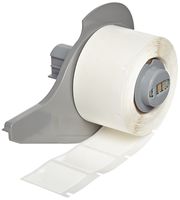 Brady M71-19-498 Repositionable Vinyl Cloth BMP71 Labels , White (250 Labels per Roll, 1 Roll Per Package)