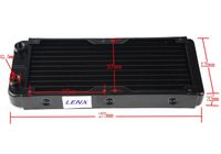 BXQINLENX 10 Pipe Aluminum Heat Exchanger Radiator for PC CPU CO2 Laser Water Cool System Computer 240mm