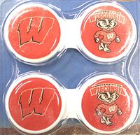 California Accessories Wisconsin Badgers Contact Lens Case 2 Pack