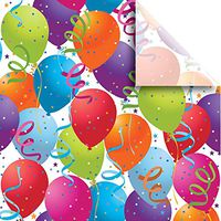 JAM PAPER Printed Gift Tissue - Balloon White - 20 x 30-240 Sheets