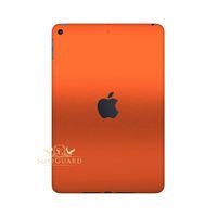 SopiGuard for 2019 Apple iPad Mini 5 (A2133) Carbon Fiber Rear and Sides Vinyl Sticker Skin (Matte Orange Metallic)