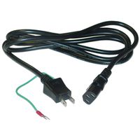 CableWholesale Japanese Computer/Monitor Power Cord, JIS C 8303 with Ground Wire to C13, PSE Approved, 6 Foot