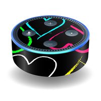 MightySkins Skin Compatible with Amazon Echo Dot (2nd Gen) - Hearts | Protective, Durable, and Unique Vinyl Decal wrap Cover | Easy to Apply, Remove, and Change Styles | Made in The USA