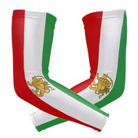 Iran Flag 1 Pair UV Protection Cooling Long Sports Arm Sleeve