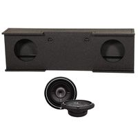 (2) ROCKFORD FOSGATE P3SD2-12 12" 1600W Subwoofers + GMC Chevy Crew Cab Sub Box