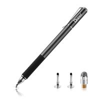 Capacitive Stylus Pens-Dinines [2 in 1 Precision Series] Disc Touchscreen Stylus Pen for All Capacitive Touch Screens Cell Phones, Tablets, Laptops,Black