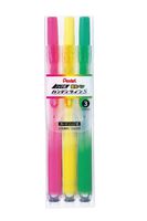Pentel Knock Highlighter, Handy Line, 3 Color Set (SXNS15-3)