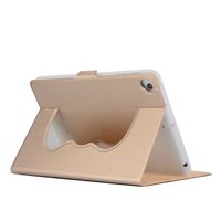 TechCode iPad 10.5'' Pro 2017 Shell, Premium PU Leather Solid Color Lightweight Slim-Fit Folding Flip Stand Folio Cover Protective Case for iPad Pro 10.5 inch,Gold