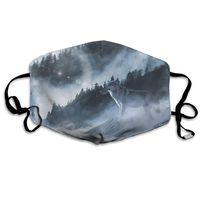 Mouth Mask Wolves Snow Fashion Earloop Face Mask For Kids Teens Men Women Winter Summer