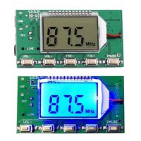 Icstation Digital FM Transmitter Stereo Frequency Modulation DSP PLL 76.0-108.0MHz Wireless Module LCD Display