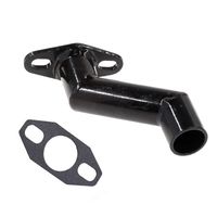 JRL 32mm-40mm Black Offset Intake Manifold and Gasket For 49cc 66cc 80cc Motorized Bike Motorised Bicycle (Black)