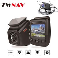 Dual Dash Cam Front and Rear 1080P Full HD DVR Car Recorder with Rearview Camera Buit-in GPS 170 Degree Wide Angle, ADAS, G-Sensor, WDR, Loop Recording, Built-in WiFi, Night Vision