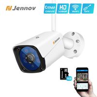 Jennov Wireless Security IP Camera, Wireless WiFi Security IP Camera HD 1080P Outdoor Indoor Night Vision CCTV Home Surveillance Pre-Installed 16G Micro-SD Card Motion Detection Remotely Access...