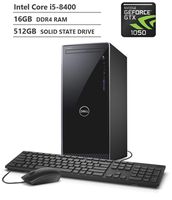 2020 Newest Dell Inspiron 3670 Tower Desktop, Intel Core i5-8400 Six-Core Processor up to 4GHz, NVIDIA Geforce GTX 1050 GDDR5 Graphics, 16GB RAM, 512GB Solid State Drive, HDMI, VGA, DVD-RW, Windows 10