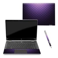 Mightyskins Skin Compatible with Hp Pavilion X360 14" (2018) - Antique Purple | Protective, Durable, and Unique Vinyl Decal Wrap Cover | Easy to Apply, Remove, and Change Styles | Made in The USA