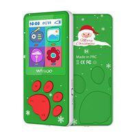 MP3 Player for Kids, Cartoon Kids MP3 Music Player Bear Paw Button Design, 1.8" LCD Screen, MP3 Player with Radio, Kids Games, Sleep Timer, Voice Recorder