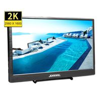 JOHNWILL Portable Gaming Monitor 10.1" 2K IPS LCD Display with Dual Type-C/HDMI Input for Xbox ONE S, Xbox ONE, PS4, PS3, Xbox 360, Raspberry Pi,Mini PC,FPV