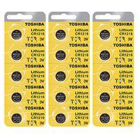 Toshiba CR1216 Battery 3V Lithium Coin Cell (15 Batteries)