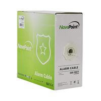 NavePoint Security Burglar Alarm Cable 22/4 22AWG Unshielded 500ft 3-Pack White