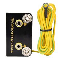 Anti-Static Earth Bonding Plug, L Shaped Anti-static ESD Grounding Receptacle Workbench Metal Wrist Strap Ground Socket