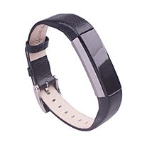 For Fitbit Alta Band Leather, AISPORTS Fitbit Alta HR Band Leather Band Smart Watch Adjustable Replacement Bands Metal Classic Bracelet Buckle Clasp for Fitbit Alta/Fitbit Alta HR Fitness Accessories