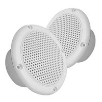 Magnadyne 3 INCH Dual Cone Speaker/Grill - Polypropylene Woofer Cone 2.8 oz Magnet Sold AS A Pair (White)
