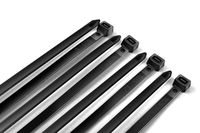WISLIGHT Nylon Cable Ties 100 pcs 10 Inch Assorted Self-Locking Multi-Purpose Nylon Zip Cable Ties Cord Wire Cable Tie Management, Assortment Black (Combo Pack)