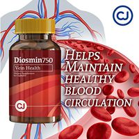 DIOSMIN 750mg Circulation and Vein Support ( 60 Capsules Bottle ) Pure Diosmin not Mixes. Helps Promote Lymphatic Drainage, Supports Veins, Capillaries and Circulation