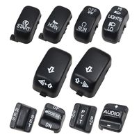 Black Hand Control Switch Housing Caps For Harley-Davidson Electra Street Glide