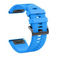 hellosy Soft Silicone Band Compatible with Garmin Fenix 5X Band/Garmin Fenix 3 Band/Garmin Fenix 5X Plus Band/Garmin Fenix 3 hr Band. （Blue） ...