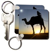 3dRose Desert safari is an exhilarating way of discovering Dubais natural beauties - Key Chains, 2.25 x 2.25 inches, set of 2 (kc_10065_1)