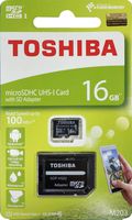 Toshiba 16GB Micro SD Memory Card M203 SDHC UHS1 U1 Class10 with SD Adapter (THN-M203K0160A2)