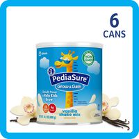 PediaSure Grow & Gain Non-GMO Shake Mix Powder, Nutritional Shake For Kids, With Protein, DHA, Antioxidants, and Vitamins & Minerals, Vanilla, 14.1 oz, 6 Count