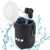 2-in-1 IP68 Waterproof Bluetooth Speaker and IP67 Waterproof Earbuds, True Wireless Bluetooth 4.1 Earbuds W/Noise Cancelling Mic - Storage & Fast Charger Case W/Built-in Speaker for iPhone Samsung