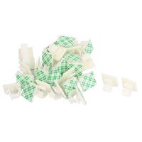Self-adhesive Wire Cable Tie Clamp Sticker Clip 30Pcs Off White