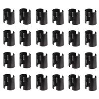 Wire Shelf Clips FLYEEGO Wire Shelving Shelf Lock Clips for 1"/0.75" Post Fits Alera, Metro, Thunder Group, Eagle, Regency, Advanced Tabco, John Boos, Winco, Focus - Plastic (0.75"-24pairs)